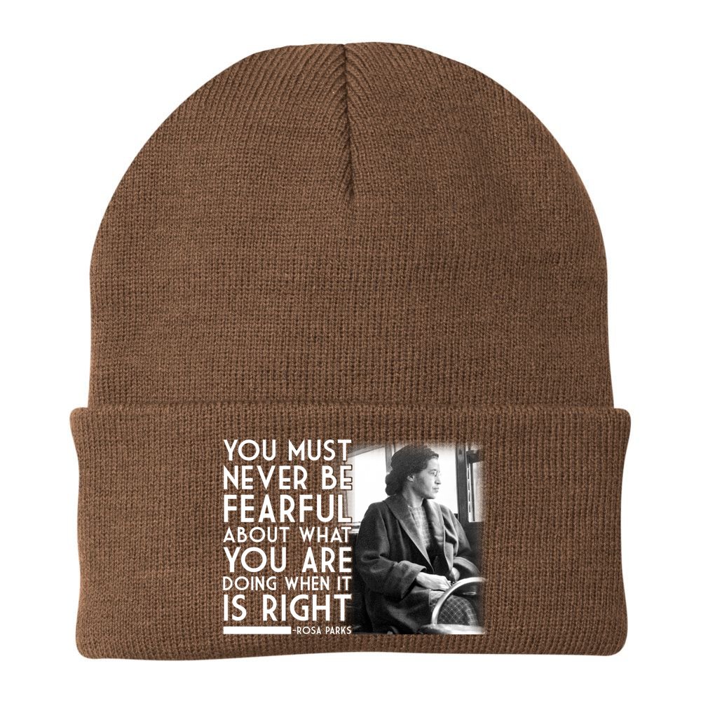Rosa Parks Never be Fearful Black History Beanie