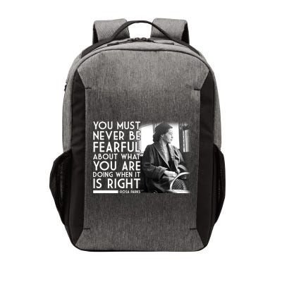 Rosa Parks Never be Fearful Black History Vector Backpack