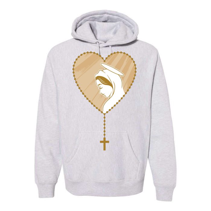 Rosary Virgin Mary Premium Hoodie