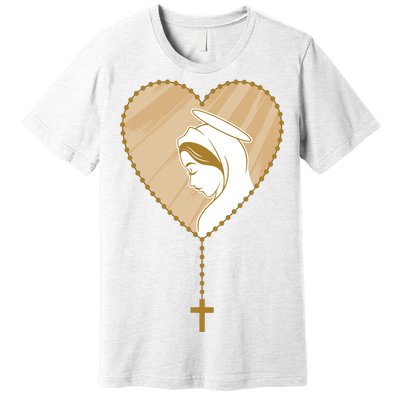 Rosary Virgin Mary Premium T-Shirt