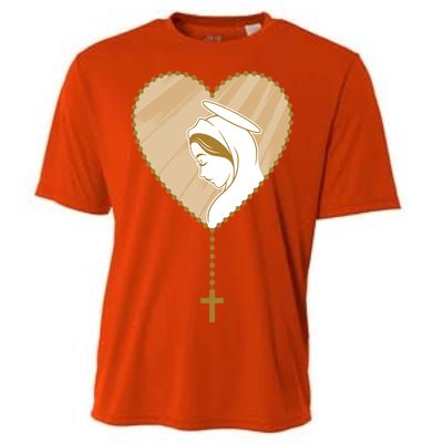 Rosary Virgin Mary Cooling Performance Crew T-Shirt