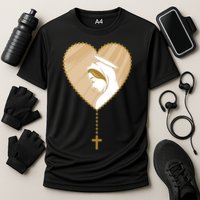 Rosary Virgin Mary Cooling Performance Crew T-Shirt