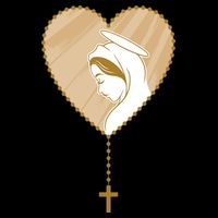 Rosary Virgin Mary Cooling Performance Crew T-Shirt