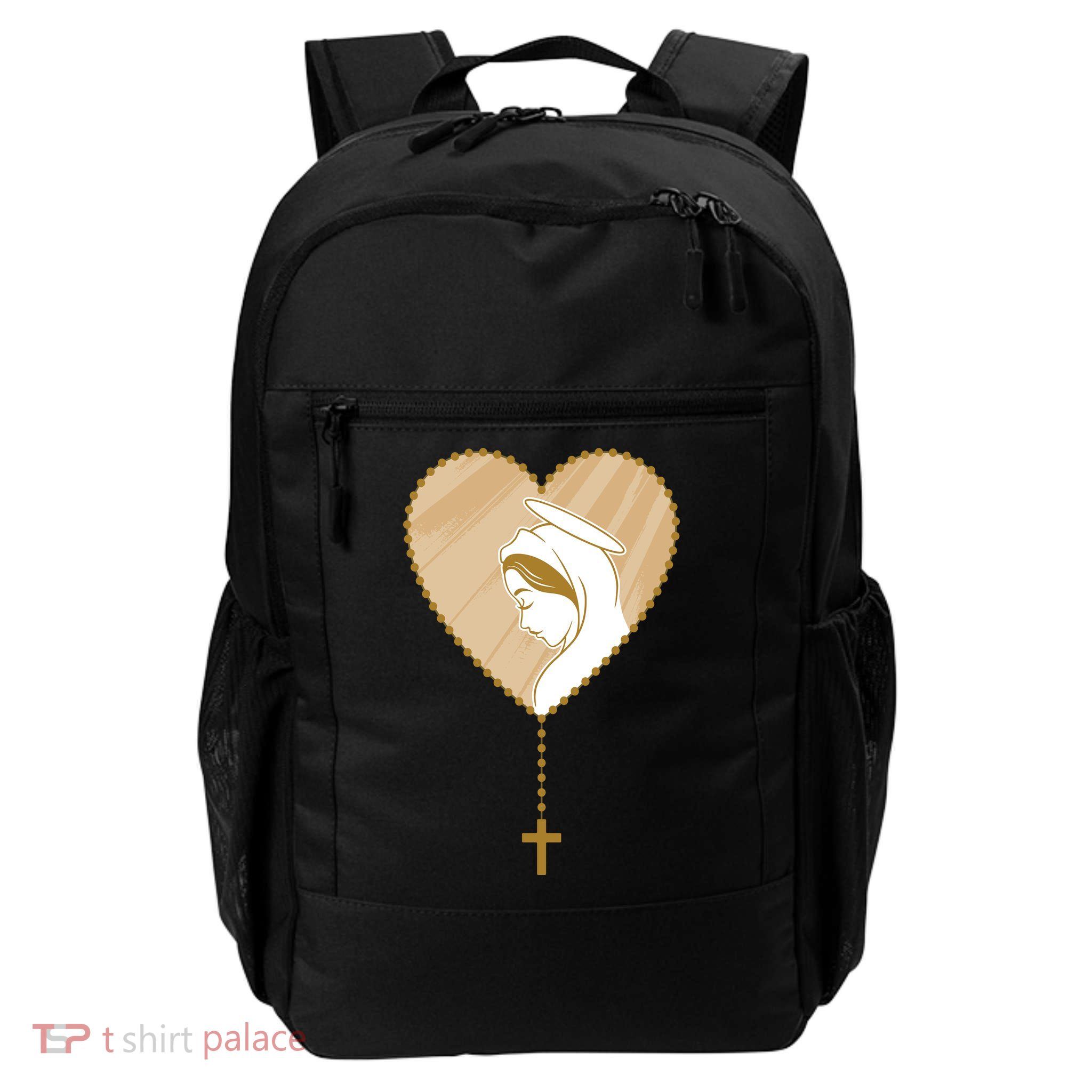 Rosary Virgin Mary Daily Commute Backpack