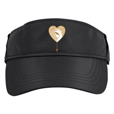 Rosary Virgin Mary Adult Drive Performance Visor