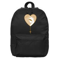Rosary Virgin Mary 16 in Basic Backpack