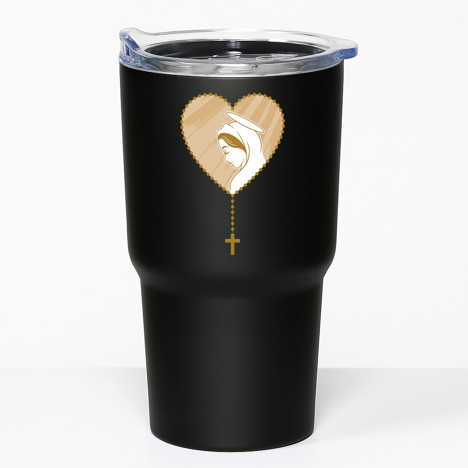 Rosary Virgin Mary Tumbler