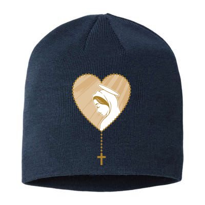 Rosary Virgin Mary Sustainable Beanie