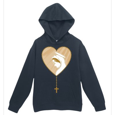 Rosary Virgin Mary Urban Pullover Hoodie