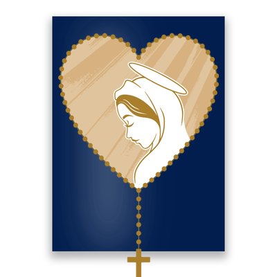 Rosary Virgin Mary Poster