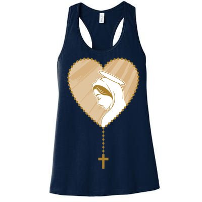 Rosary Virgin Mary Women's Racerback Tank