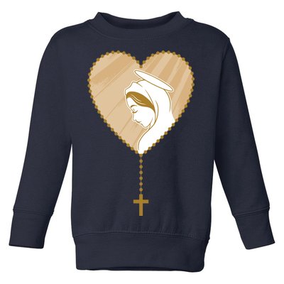 Rosary Virgin Mary Toddler Sweatshirt