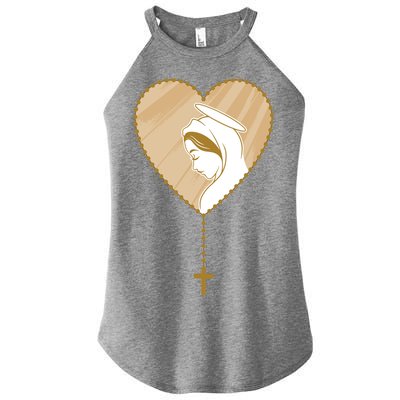 Rosary Virgin Mary Women’s Perfect Tri Rocker Tank