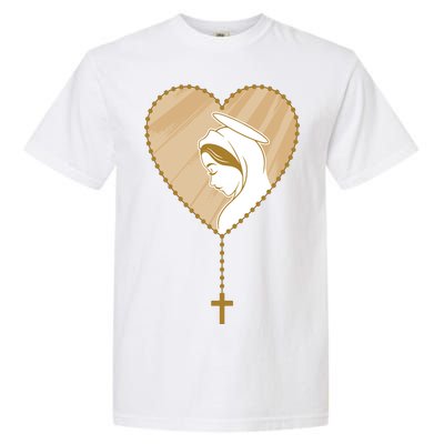 Rosary Virgin Mary Garment-Dyed Heavyweight T-Shirt