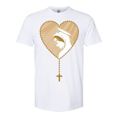 Rosary Virgin Mary Softstyle CVC T-Shirt