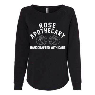 Rose Apothecary Handcrafted With Care Womens California Wash Sweatshirt