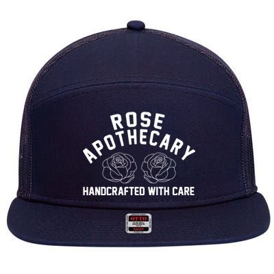 Rose Apothecary Handcrafted With Care 7 Panel Mesh Trucker Snapback Hat