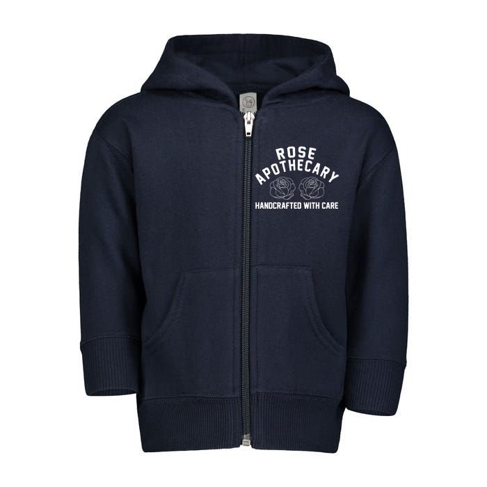 Rose Apothecary Handcrafted With Care Toddler Zip Fleece Hoodie