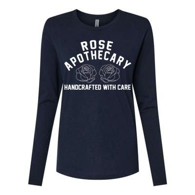 Rose Apothecary Handcrafted With Care Womens Cotton Relaxed Long Sleeve T-Shirt