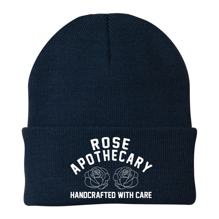 Rose Apothecary Handcrafted With Care Knit Cap Winter Beanie