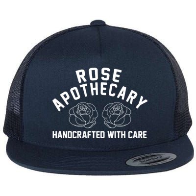 Rose Apothecary Handcrafted With Care Flat Bill Trucker Hat