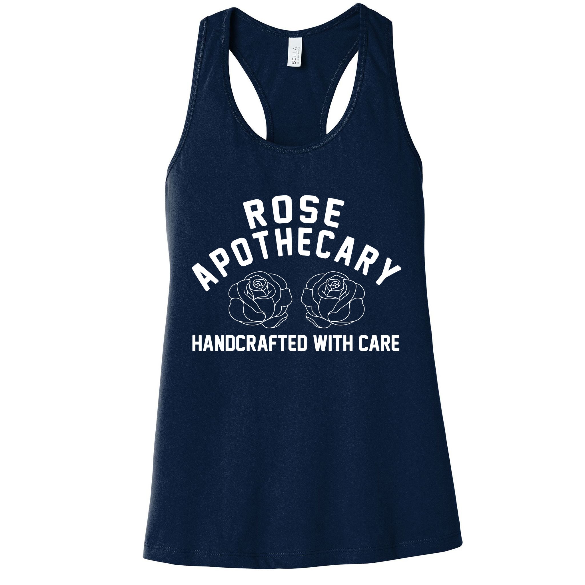 Rose Apothecary Handcrafted With Care Womens Tank Top
