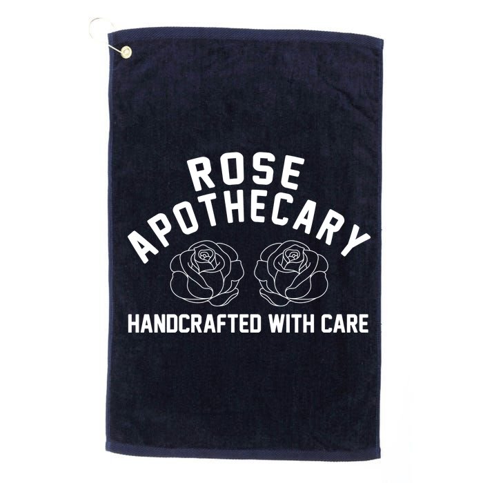 Rose Apothecary Handcrafted With Care Platinum Collection Golf Towel