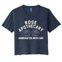 Rose Apothecary Handcrafted With Care Women's Crop Top Tee