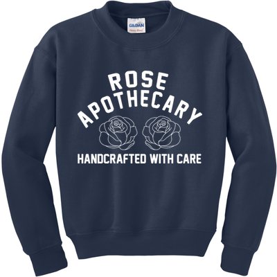 Rose Apothecary Handcrafted With Care Kids Sweatshirt
