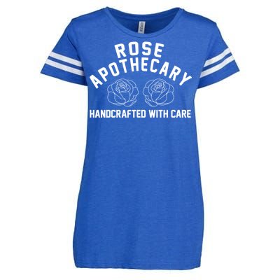 Rose Apothecary Handcrafted With Care Enza Ladies Jersey Football T-Shirt