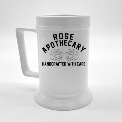 Rose Apothecary Handcrafted With Care Beer Stein