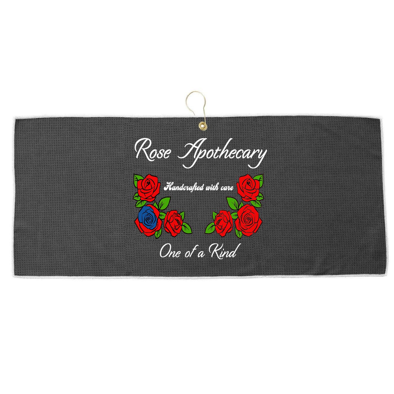 Rose Apothecary Handcrafted With Care One Of A Kind Large Microfiber Waffle Golf Towel