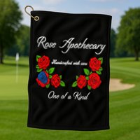 Rose Apothecary Handcrafted With Care One Of A Kind Golf Towel