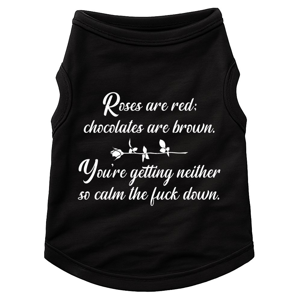 Rose Are Red Chocolates Are Brown Doggie Tank