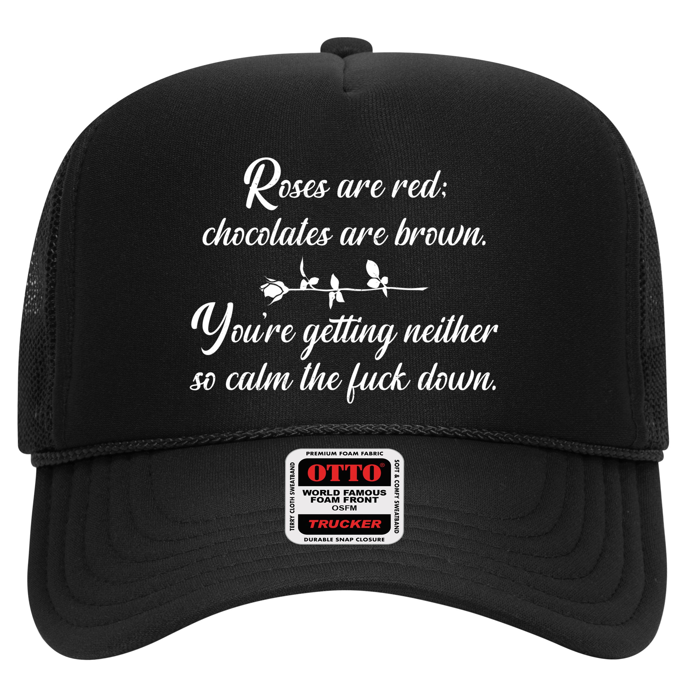 Rose Are Red Chocolates Are Brown Hat