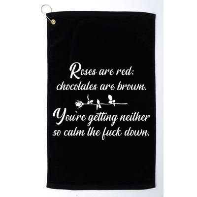 Rose Are Red Chocolates Are Brown Golf Towel