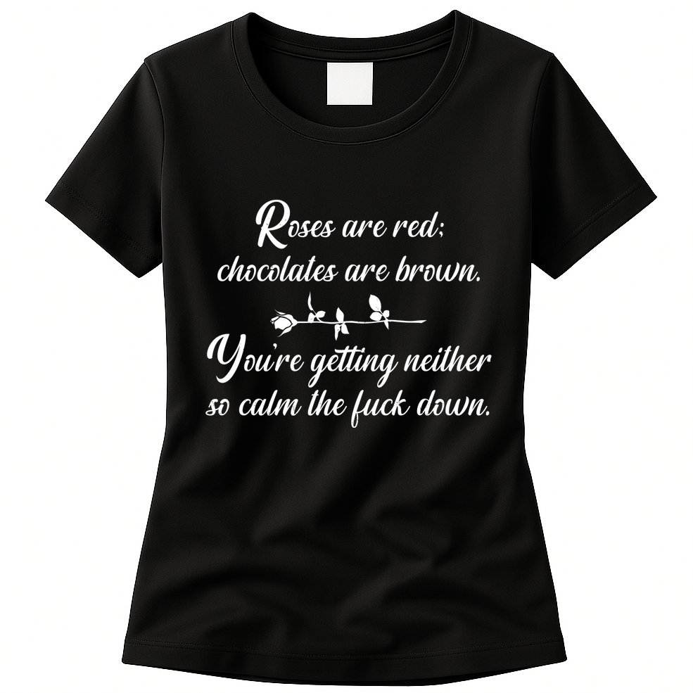Rose Are Red Chocolates Are Brown Womens T-Shirt