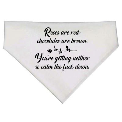 Rose Are Red Chocolates Are Brown USA-Made Doggie Bandana