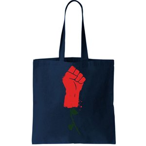 Rose Fist Women's Rights Tote Bag