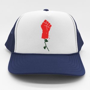 Rose Fist Women's Rights Trucker Hat