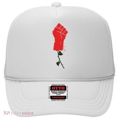 Rose Fist Women's Rights High Crown Mesh Back Trucker Hat