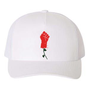 Rose Fist Women's Rights Yupoong Adult 5-Panel Trucker Hat