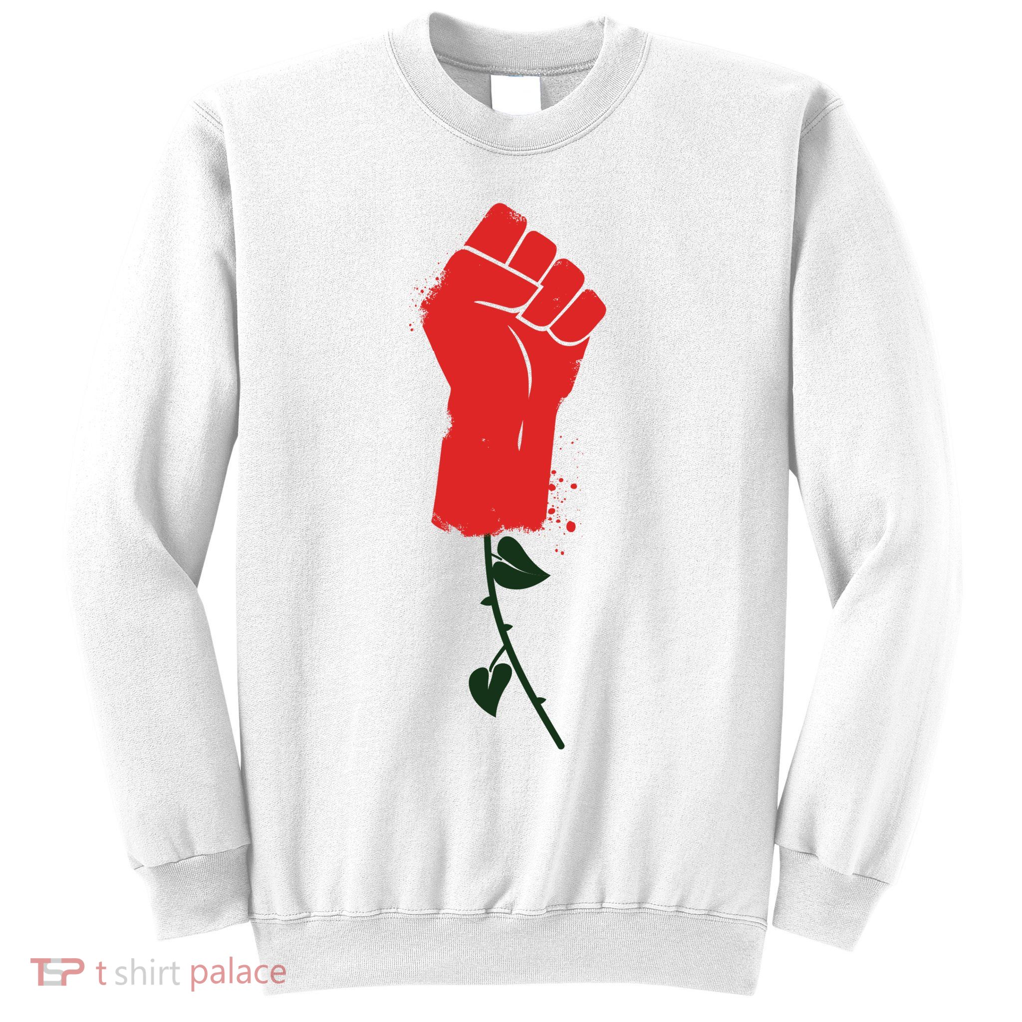 Rose Fist Women's Rights Sweatshirt