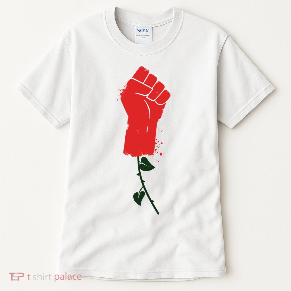 Rose Fist Women's Rights Tall T-Shirt