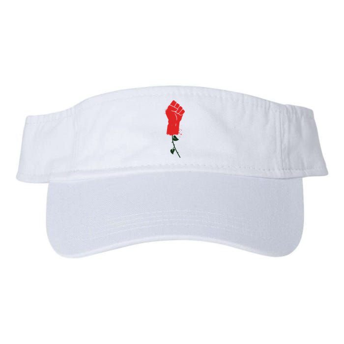 Rose Fist Women's Rights Valucap Bio-Washed Visor