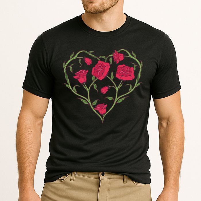 Rose Heart Cooling Performance Crew T-Shirt