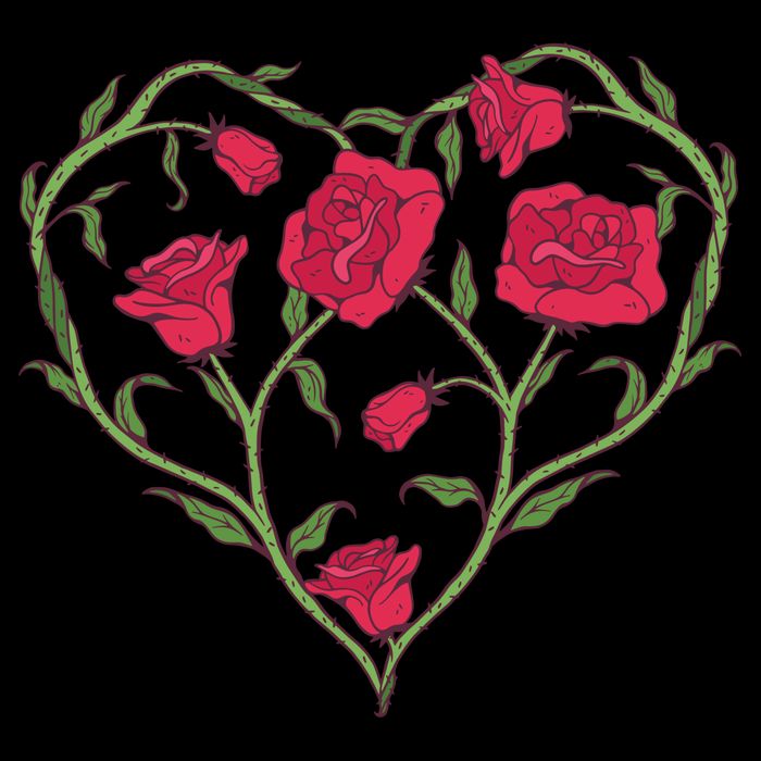 Rose Heart Cooling Performance Crew T-Shirt