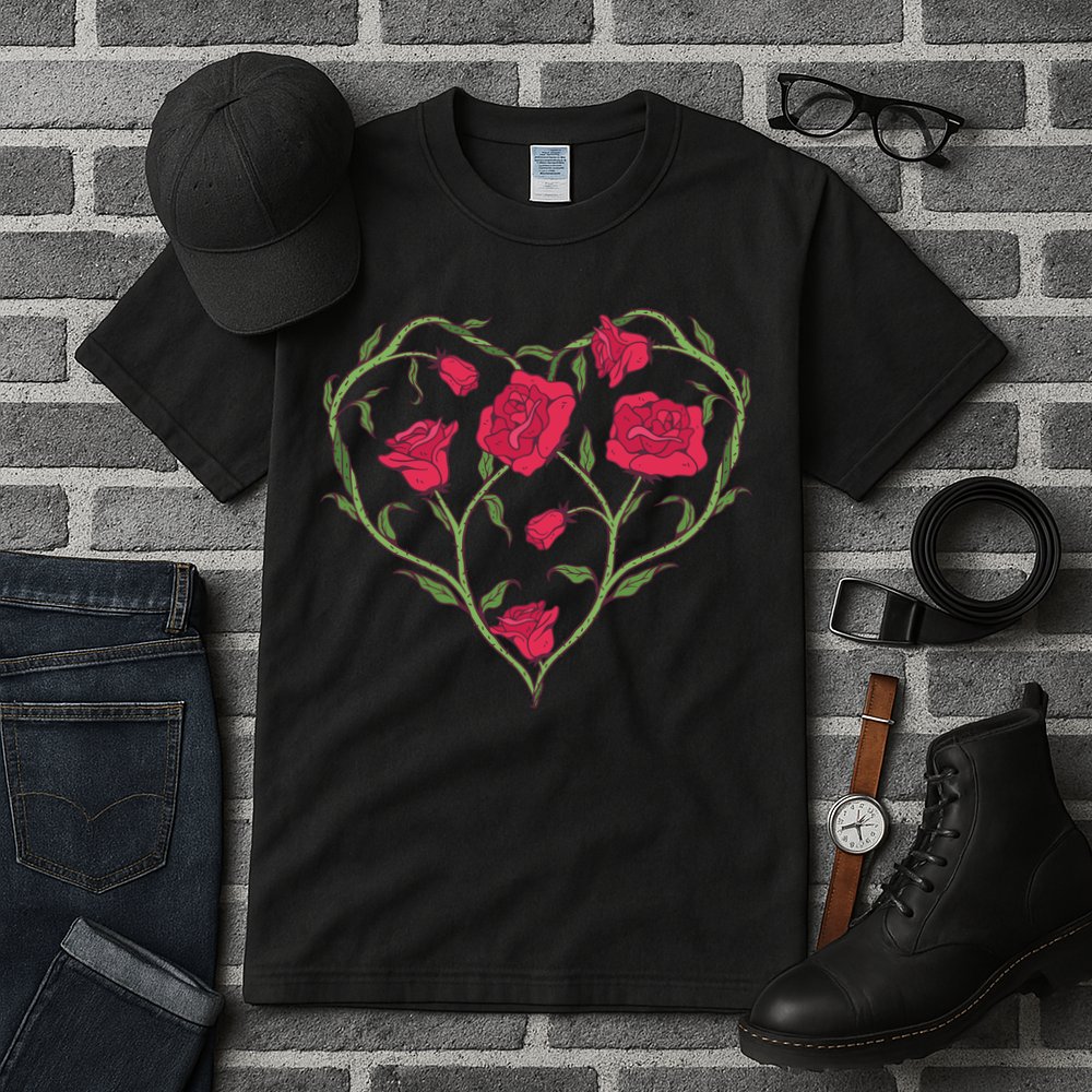 Rose Heart Tall T-Shirt