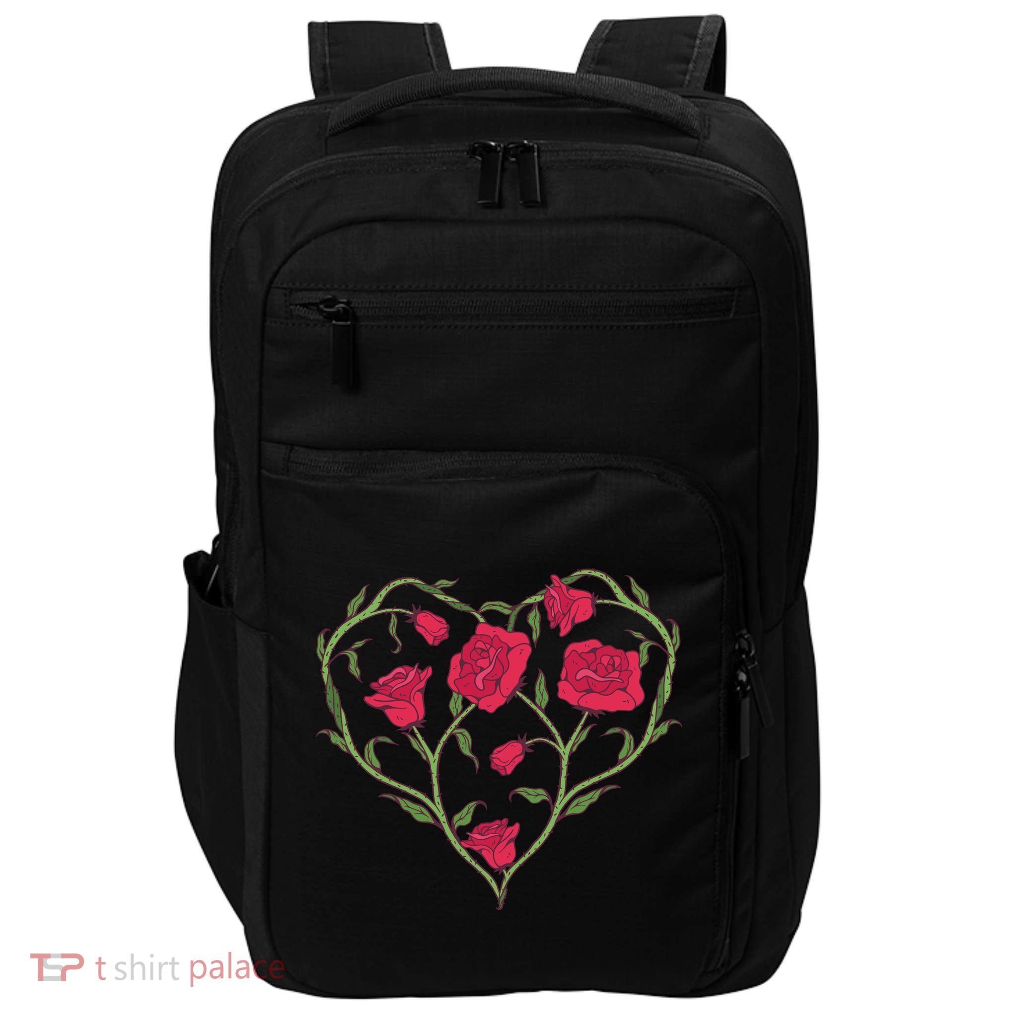 Rose Heart Impact Tech Backpack