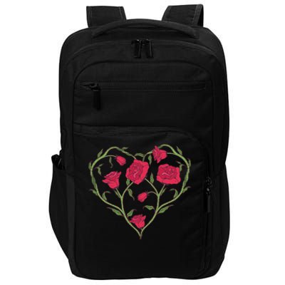 Rose Heart Impact Tech Backpack